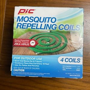 Pic Mosquito Repelling Coils, 4 coils for outdoor use. Repels Mosquitos